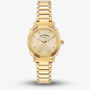 Ted Baker Ladies Yellow Gold Case Gold Dial Watch BKPRBS4059I