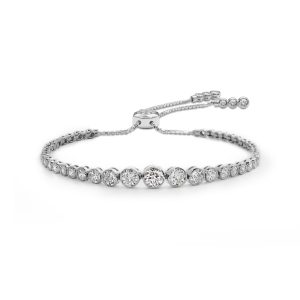 CARAT* Millennium Silver Quentin Cubic Zirconia Bracelet 22665-1