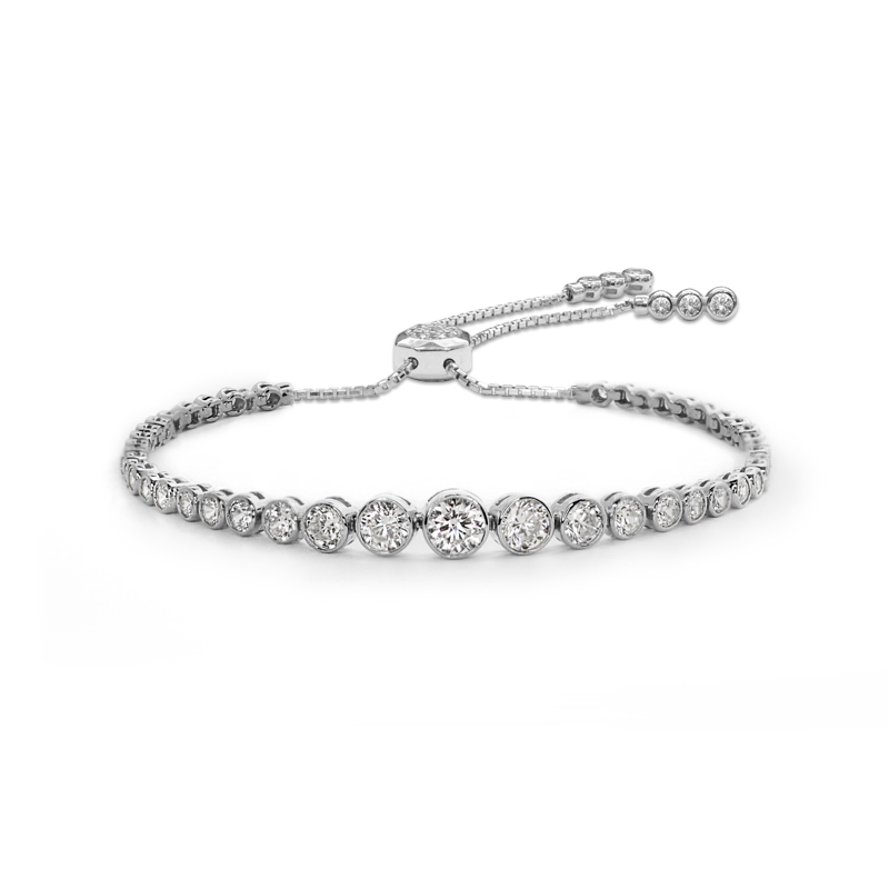 CARAT* Millennium Silver Quentin Cubic Zirconia Bracelet 22665-1