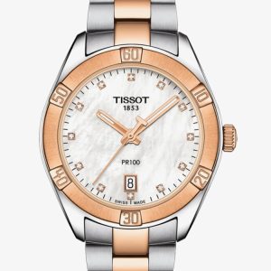 Tissot Ladies T-Classic PR 100 Sports Chic Pearl Watch T101.910.22.116.00
