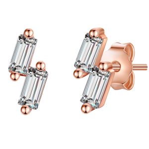 Glanzstücke München Womens Feminine Sterling Silver Earring – Rose Gold – One Dimension