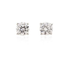 Argento 5.5mm Cubic Zirconia Stud Earrings – 5.5mm