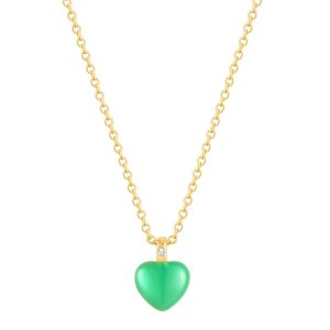 Glanzstücke München Womens Female Sterling Silver Necklace – Gold – One Size