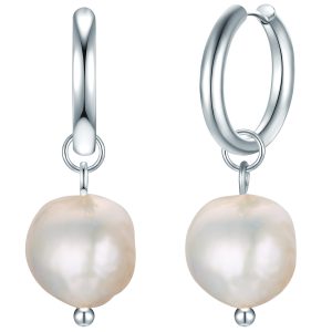 Eastside Womens Feminine Stainless-steel Earring – Silver Stainless Metal (archived) – One Dimension