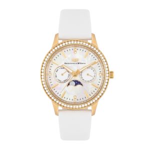 Rhodenwald & Söhne Womens Feminine Authentic leather-based Watch 38,0 mm – Gold Stainless Metal (archived) – One Measurement