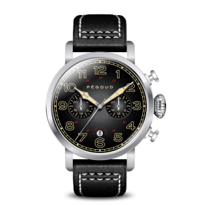 Pégoud Pegoud Premiere Mechanical Skeleton Mens Fumme Black Watch PG-9007-03 – One Size