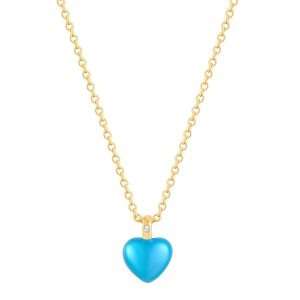 Glanzstücke München Womens Female Sterling Silver Necklace – Gold – One Size