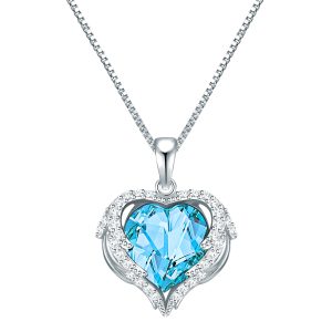 Rafaela Donata Womens Feminine Adorned with Swarovski crystals Necklace Silver Sterling – Measurement 45cm