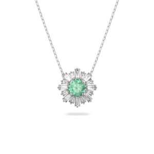 Swarovski Sunshine Inexperienced Flower Necklet 5642963