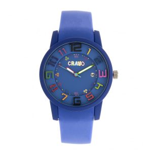 Crayo Festival Unisex Watch w/ Date – Purple Stainless Steel – One Size