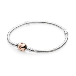 Pandora Rose Gold Clasp Silver bracelet – 17cm