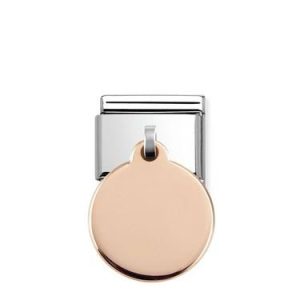 Nomination Rose Gold Circle Engraving Allure