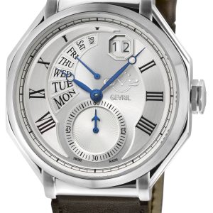 Gv2 Mens Marchese 42420 Swiss Quartz Authentic Italian Brown Leather-based Watch – Black – One Measurement