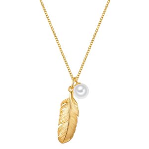 Glanzstücke München Womens Female Sterling Silver Necklace – Gold – One Size