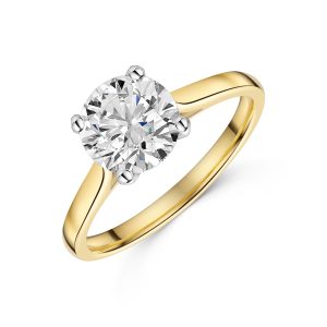 18ct Yellow Gold 2.00ct Spherical Brillaint Diamond Solitaire