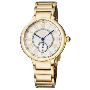 Gv2 Rome WoMens Swiss Quartz Silver Dial YG Bracelet Watch – Gold Stainless Metal – One Measurement
