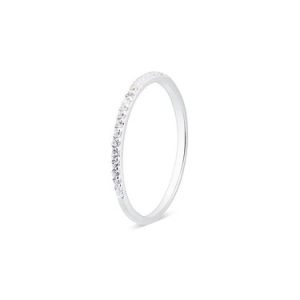 Argento Silver Stacking Crystal Band Ring – Ring Measurement 58