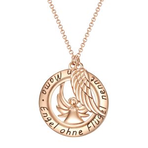 Rafaela Donata Womens Female Brass Necklace – Rose Gold – Size 40cm