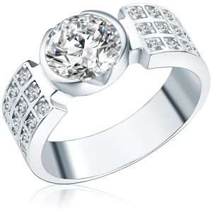 Rafaela Donata Womens Feminine Sterling Silver Ring – Measurement H