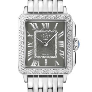 Gv2 Padova WoMens 12301B Swiss Quartz Stainless Steel Diamond Watch – Silver – One Size