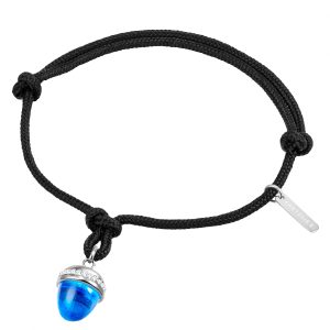 Eastside Womens Feminine Textile Bracelet – Black Stainless Metal (archived) – One Dimension