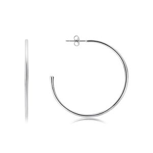 Argento Massive Silver Bankruptcy Service Hoop Earrings – 925 Silver