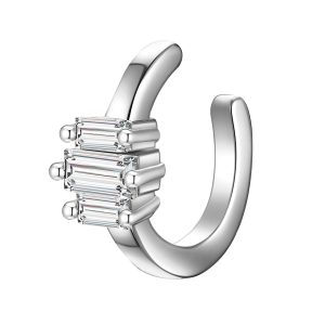 Glanzstücke München Womens Feminine Sterling Silver Earcuff – One Dimension