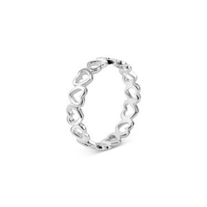 Argento Silver Hearts Band Ring – 50