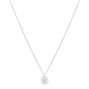 Argento Silver Preliminary Tag Necklace – Letter Ok