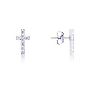 Argento Silver Crystal Go Earrings – 925 Silver