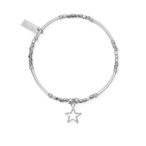 ChloBo Silver Mini Dice Open Megastar Bracelet – Silver