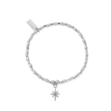 ChloBo Silver Soul Glow Fortunate Famous person Bracelet - Silver