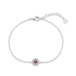 Argento Silver January Birthstone Halo Bracelet – Silver