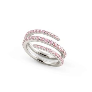 Nomination Lovelight Silver + Red Triple Band Ring Measurement 54 – Ring Measurement 54