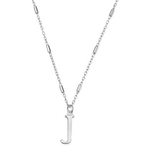 ChloBo Silver Iconic Preliminary Necklace – Letter J