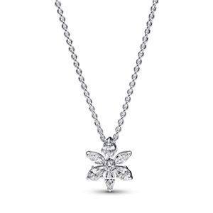 Pandora Silver Glowing Flower Necklace – 45cm