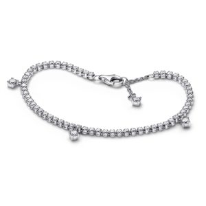 Pandora Silver Glowing Drops Tennis Bracelet – 20cm