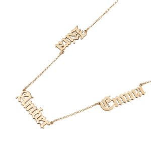 Argento More than one Title Necklace – Gold