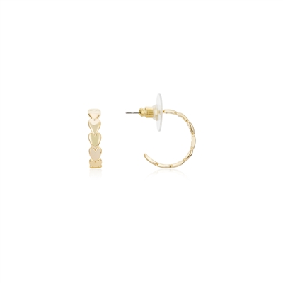 August Woods Gold Center Hoop Earrings - Gold