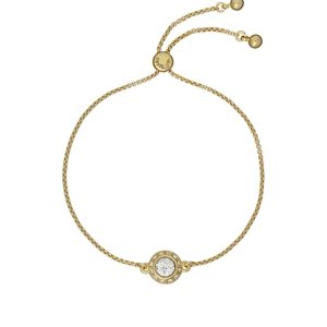 Ted Baker Soleta Gold Solitaire Sparkle Halo Bracelet – Adjustable