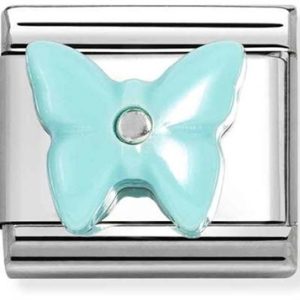 Nomination Butterfly In Turquoise Attraction