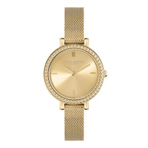Olivia Burton Antique Bead Mild Gold Mesh Watch