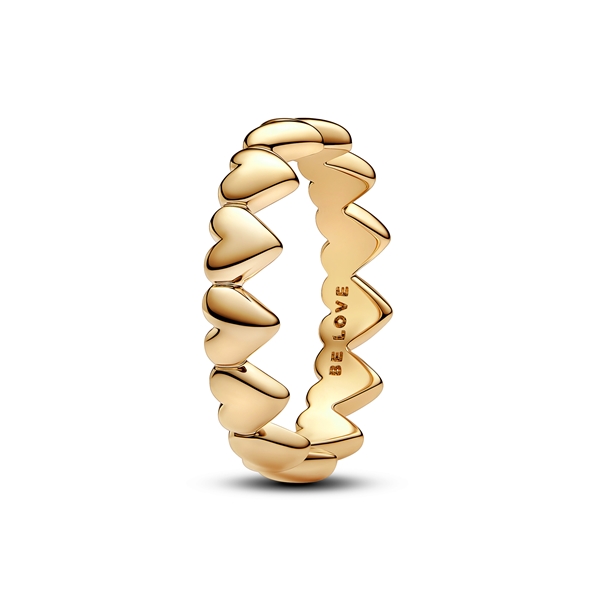 Pandora Row of Hearts Ring - 56