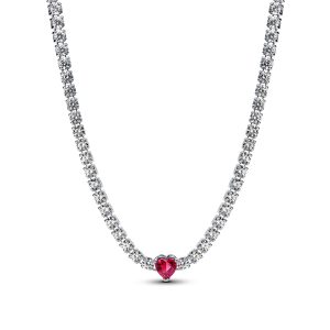 Pandora Silver Halo Center Pendant Choker