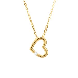 Argento Gold Crystal Center Necklace