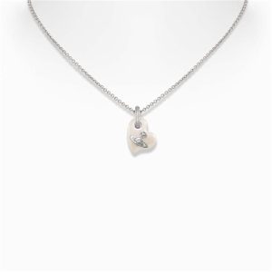 Vivienne Westwood Silver Florentia Pearl Middle Necklace