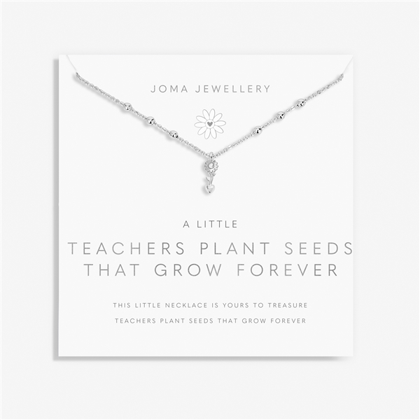 Joma A Little Academics Plant Seeds Necklace - Silver