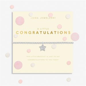 Joma Confetti Congratulations Famous person Bracelet – Silver