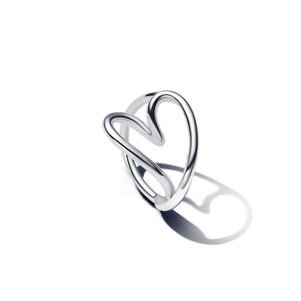Pandora Silver Openwork Middle Ring - 50