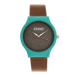 Crayo Glitter Unisex Watch – Teal Stainless Steel – One Size